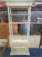PAINTED COLUMNED ETAGERE 84"T X 33"W X 15"D