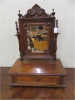 PETITE 19TH CENTURY VICTORIAN CARVED WALNUT