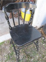 Vintage Solid Wood Spindle Back Side Chair
