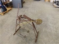 ANTIQUE PEDAL POWER GRINDING WHEEL / STONE STAND