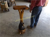 CHAIN SAW BEAR CARVING with TABLE TOP
