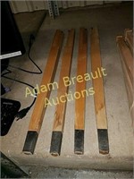 4 vintage solid wood 30 inch table legs