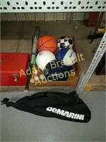 Box assorted Sporting Goods