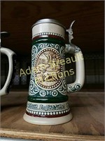 Avon 1978 hunting dog/trout fishing Stein