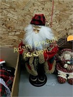 19 inch fishing Santa Claus figurine