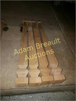 4 solid wood 22 1/2" table legs