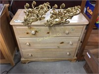 PINE 3 DRAWER CHEST VAUGHAN OF VIRGINIA