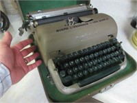antique "remington quiet-riter" typewriter in case