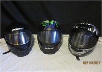 3 Snowmachine Helmets