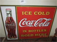 Coca Cola Advertising Tin Sign