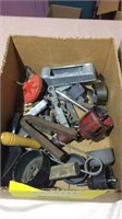 3 boxes of assorted hand tools, rasps amd bits