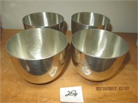 4 Jefferson Cups Stieff Pewter w/Dupont Engraved
