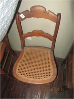 2 Maple Cane Bottom Chair