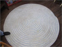 Handmade 8 ft. Round Braided Rug w/ Makers