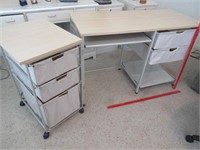 modern lightweight computer desk & side stand