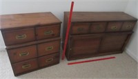 small pine chest & small dresser (both 27in tall)