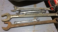 Box of assorted wrenches