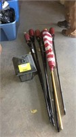 Torches, flag, & bug zapper
