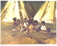 Sheryl Lamar Bodily "Blackfeet Children" Print