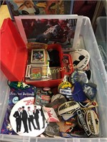 TOTE OF CARDS/BUTTONS/PATCHES