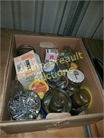 Box of assorted Nails, screws, bolts, nuts