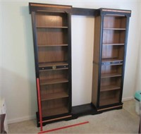 asian wall shelf unit (made of 4 small bookcases)
