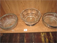 3 pc. Silverplate Base Serving Bowls