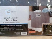 Mainstays Lg Collapsible Fabric Bin