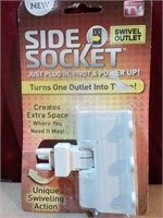 "As Seen On TV" Side Socket Swivel Outlet