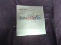 Memorex Jewel Cases 30pk. Slim Clear
