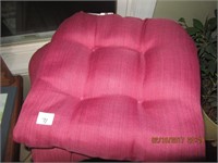2 Burgundy Chair Cushions