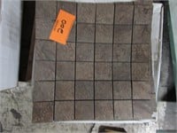 13"x13" Rustic Brown Mosaic Sheet Tile