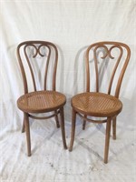 2 Bent wood chairs 2 TIMES THE MONEY
