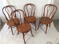 4 Bent wood chairs 4 TIMES THE MONEY