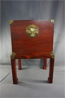 Oriental Storage Box Legs,  Brass Corners & Latch