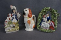 3 Vintage Handpainted Porcelain Figurines