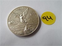C94) 2001 Mexican 1OZ Silver Coin;