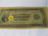 C56) 1918 One Dollar Silver Certificate;
