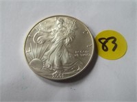 C83) 2001 Walking Liberty Silver Dollar;