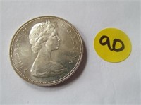 C90) Canada 1965 Dollar Coin;