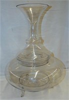 Large Blown Glass Two Piece Jar