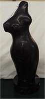 Abstract Marble Sculpture Signed N. L. S.