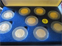 C9) National Collector’s Mint 9 piece 24kt gold