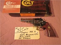 5) Colt Trooper MK V 357 Magnum CTC Model V2244 SV