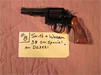 8) Smith & Wesson .38 S&W Special S# D63821