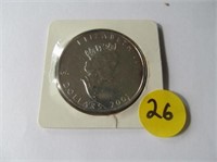 C26) 2001 Canadian 5 Dollar 1oz Fine Silver;