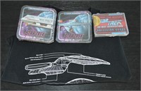Star Trek T Shirt (L) Coasters & Cards