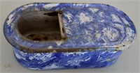 Graniteware Colbalt Blue Swirl Tub