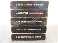 5 Boxes of 300 Savage Federal 150/180 Grain