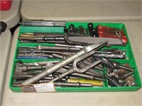 Tray of Assorted Drill Bits/Chisels, Etc.-